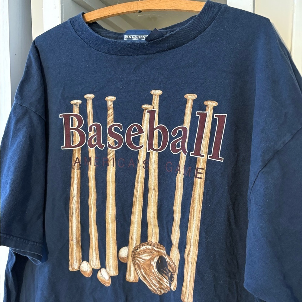 Van Heusen Dark Blue T-Shirt - Picture 4 of 5
